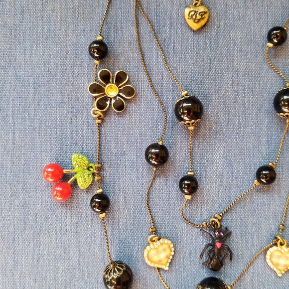 🕷️🍒Betsey Johnson Vintage 3-Chain Necklace - EPC🍒🕷️ - Picture 11 of 15